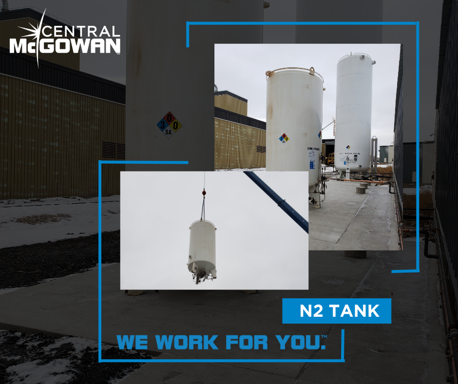 Nitrogen Bulk Tank install